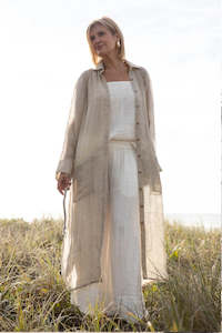 Gauze Linen Duster | Natural