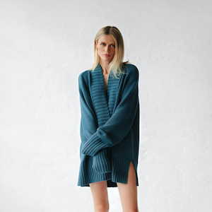 Linen - household: V Neck Sweater | Blue