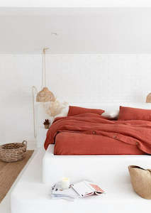 Linen - household: Clay Linen Duvet cover Set | Made in Europe