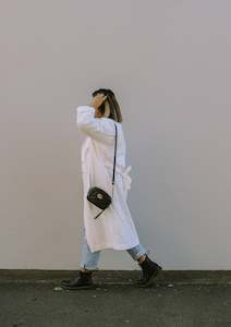 Heavy Linen Coat | Ivory