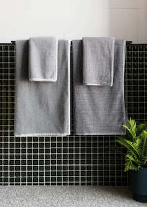 Linen - household: Tweed Towels | Grey