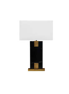 Zare Marble Table Lamp | Black