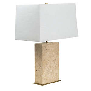 Travertine Table Lamp