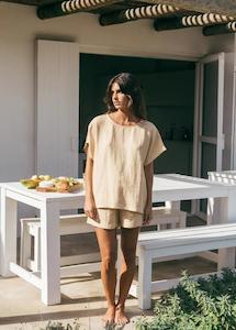 Linen - household: Freya Linen Set |  Pale Mustard