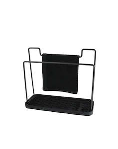 Linen - household: Black Sink Caddy