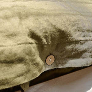 French Linen Duvet Cover | Moss - OEKO-TEX certified