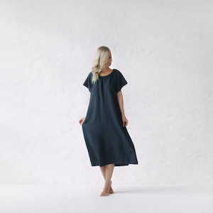 Linen - household: Breeze Linen Dress | Navy