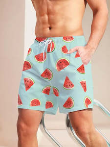 Mens Board Shorts _ Watermelon