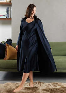 SILK Robe |  Navy