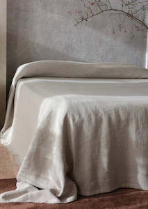 Linen - household: Kenshō Stonewashed Linen Bedcover