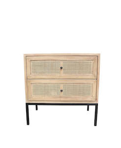 Linen - household: Cardrona Double Drawer Side Table