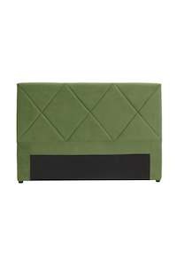 Linen - household: Velvet Headboard | Olive