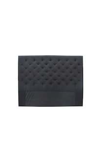 Black Linen Headboard | Cali King