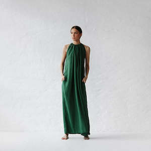 Linen - household: Izumi Linen Dress | Green