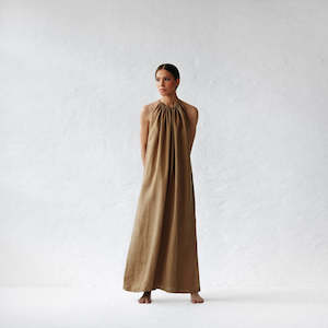 Linen - household: Izumi Linen Dress | Beige