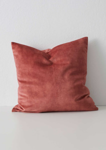 Linen - household: Velvet Cushion | Coral