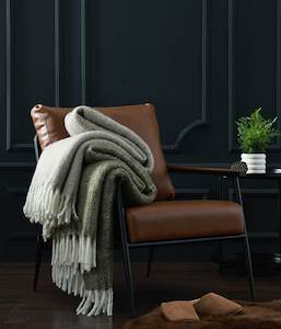 NZ Wool Throw Blanket | Natural