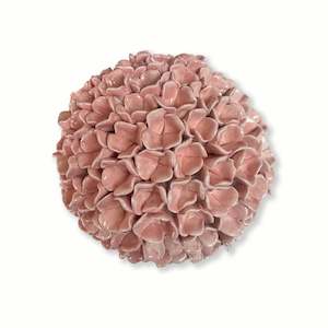 Hydrangea Medium Pink  |  Ceramic  | by Pam Mossman