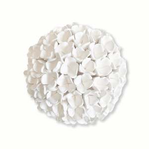 Hydrangea Medium White  |  Ceramic  | by Pam Mossman