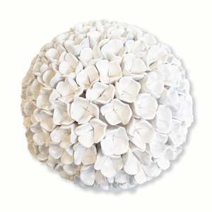 Hydrangea Large White  |  Ceramic  |  by Pam Mossman