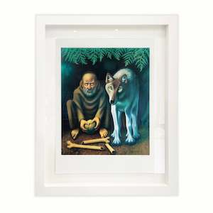 St Francis and the Wolf  |  Print  |  by Michael Smither