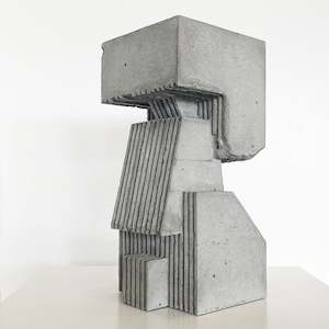 Brutal Monument No 4, Striped  |  Sculpture  |  by Levi Hawken