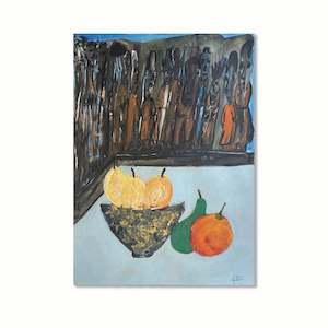 Fruit in the Pool | Painting | by John Boyd Dunlop