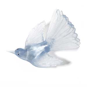 Fantail 1, Pale Steel Blue  |  Cast Glass  |  by Luke Jacomb Studio