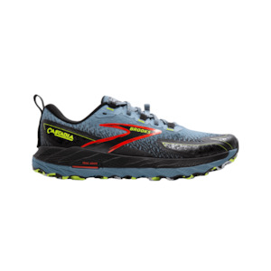 Brooks Cascadia 18 (2E Wide) Mens Citadel/Ebony/Lime