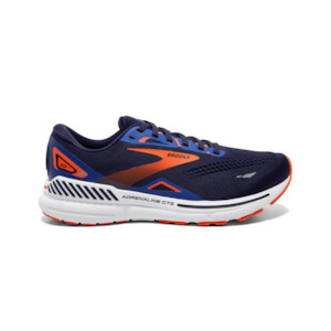 Mens Structured Shoes: Brooks Adrenaline GTS 23 Mens Peacoat/Orange/Surf the Web