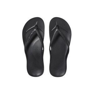 Mens Sandals: Archies Arch Support Jandals Black