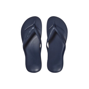 Archies Arch Support Jandals Navy