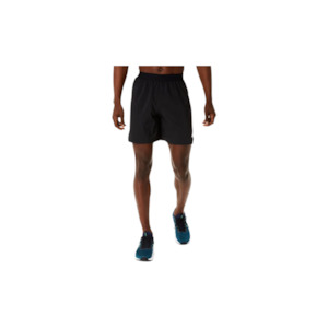 Mens Clothing: Asics Road 2n1 7in Short Performance Black/Carrier Grey