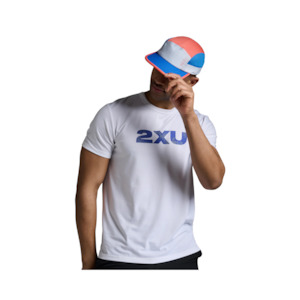 Mens Running Caps: 2XU Light Speed Cap Nebula/Ember