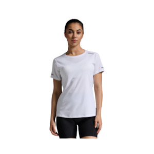 2XU Aero Tee Womens White/Silver