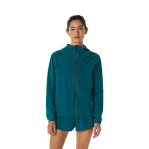 Womens Jackets: Asics Accelerate Waterproof 2.0 Jacket W Velvet Pine