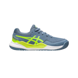 Asics Gel Resolution 9 GS Steel Blue/Hazard Green