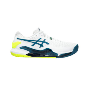 Asics Gel-Resolution 9 (2E Wide) Mens White/Restful Teal