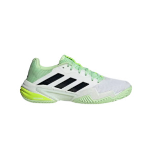 Adidas Barricade 13 Mens Cloud White/Core Black/Semi Green Spark