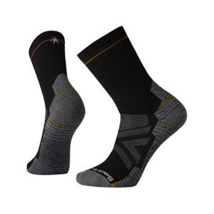 Accessories Socks: Smartwool Hike Full Cushion Mid Crew Mens Black/Grey