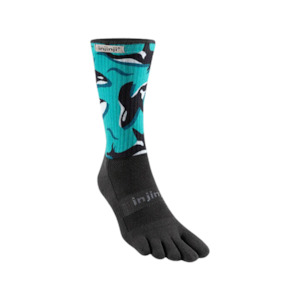 Accessories Socks: Injinji Artist Designed Mens Trail Crew