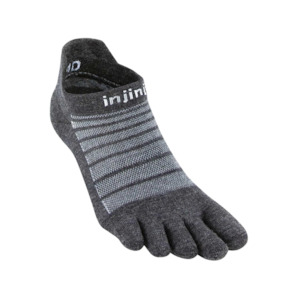 Injinji Run Lightweight No-Show Wool Slate