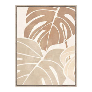 Canvas Art - Monstera Neutral