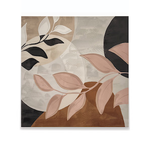 Canvas Art - Olive Leaf - Pink