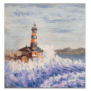 Canvas Art - Lighthouse Rock