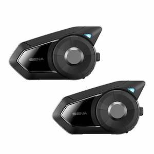 Bluetooth Motorcycle Intercoms For Helmets: Sena 30K Mesh Intercom with 2km Range - Dual