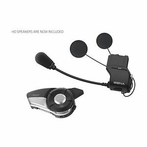 Bluetooth Motorcycle Intercoms For Helmets: Sena 20S EVO 8 way Intercom with 2km Range - phone / GPS / radar - Dual