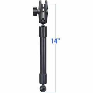 Arms: RAM Pipe Extension with Ball Ends & Double Socket Arm - 14" / 356mm - PVC