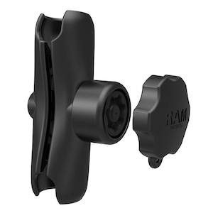 RAM Double Socket Arm - C Series - Medium with Pin-Lock Security Knob