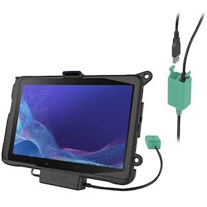 RAM EZ-Roll'r Cradle for Samsung Galaxy Tab Active Pro - Power & Data - Dual USB